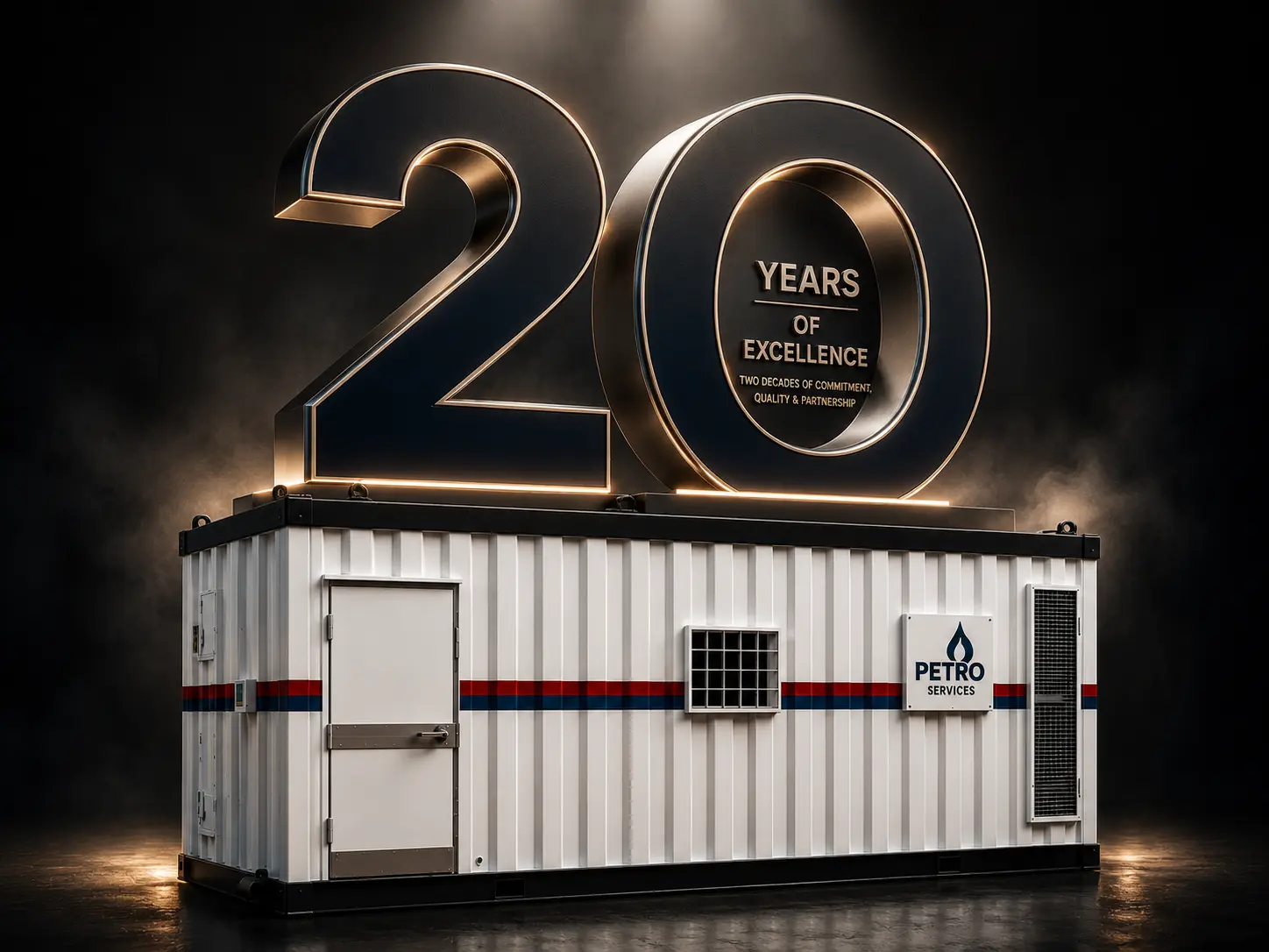 Petroservices celebrating 20 years of excellence with a field-ready mud logging unit